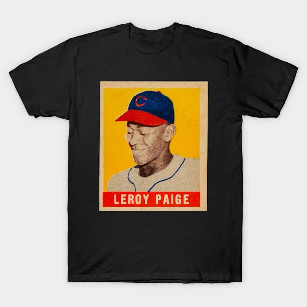 Satchel Paige 1948 Leaf T-Shirt by BlackBoxHobby